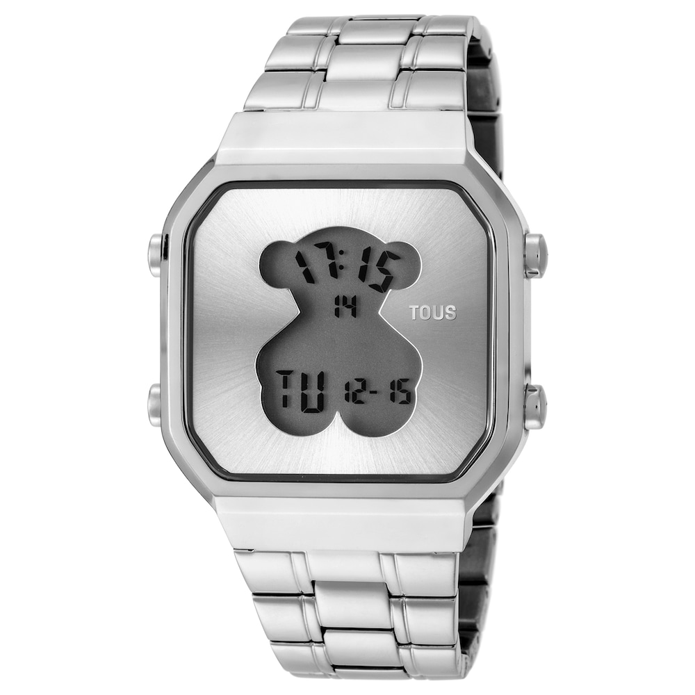 Reloj digital D-Bear SQ de acero Reloj digital D-Bear SQ de acero