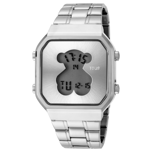 Reloj digital D-Bear SQ de acero image number 0