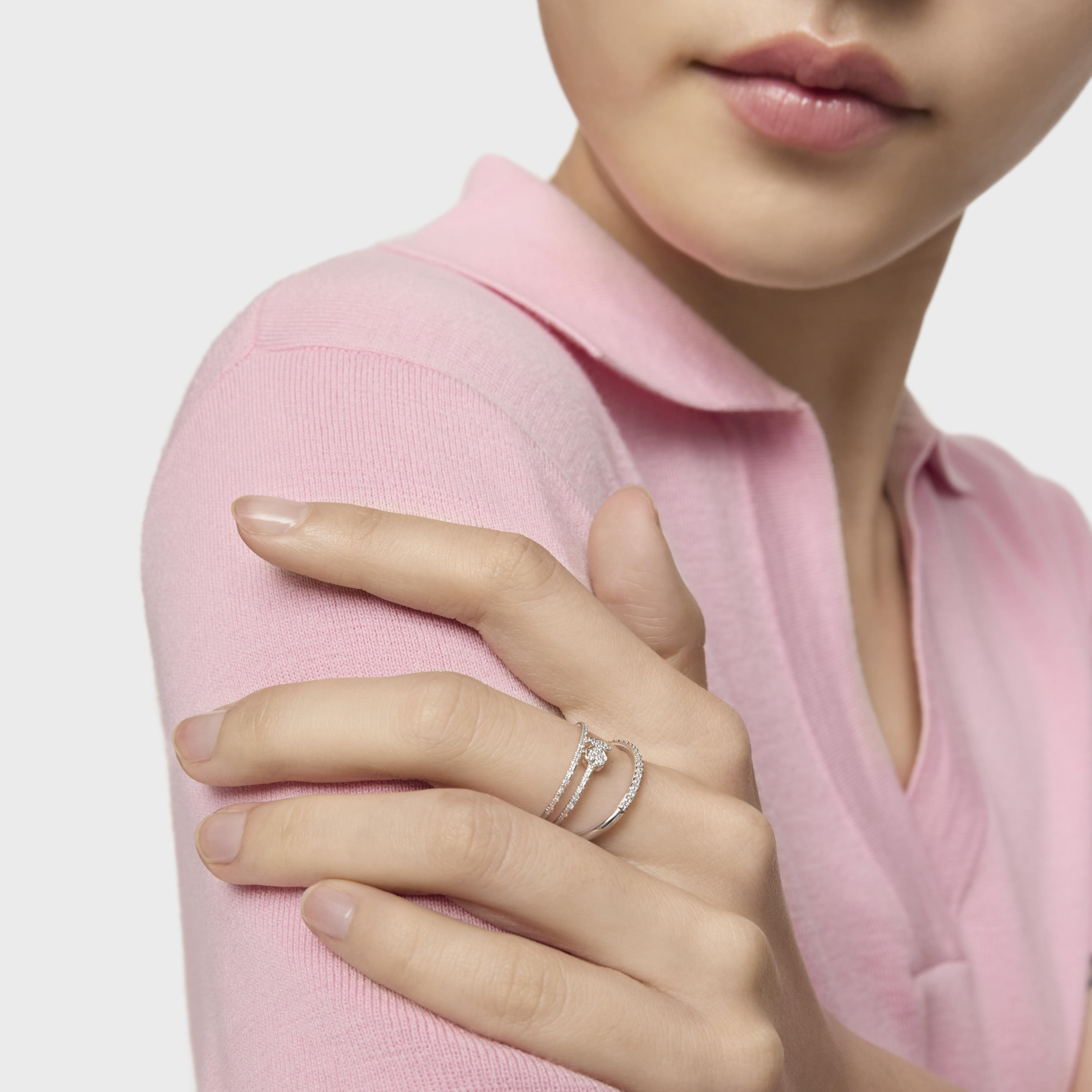 18K white gold TOUS Brillants Ring with Diamond