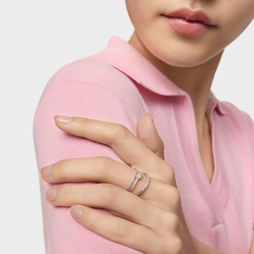 18K white gold TOUS Brillants Ring with Diamond