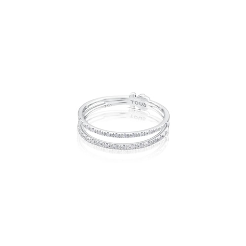 Anillo de oro blanco motivo oso TOUS Diamonds