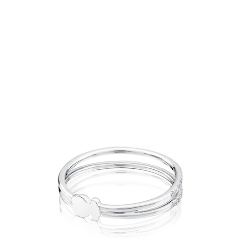 Anillo de oro blanco motivo oso TOUS Diamonds
