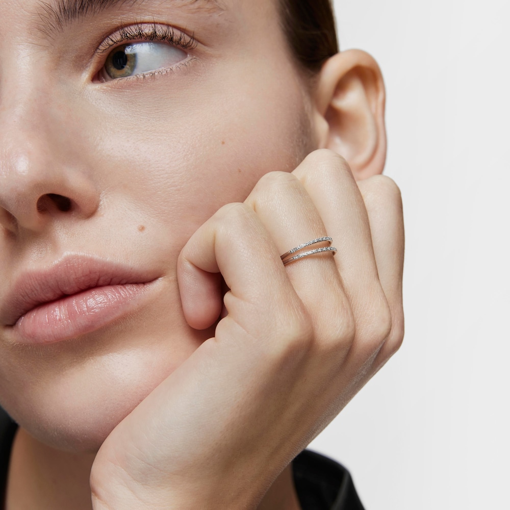 Pierścionek Tous Diamonds z białego złota z diamentami