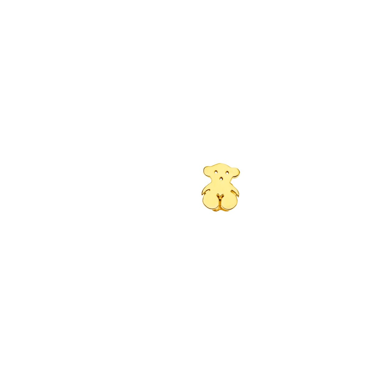 Gold TOUS Bear Earrings Bear motif