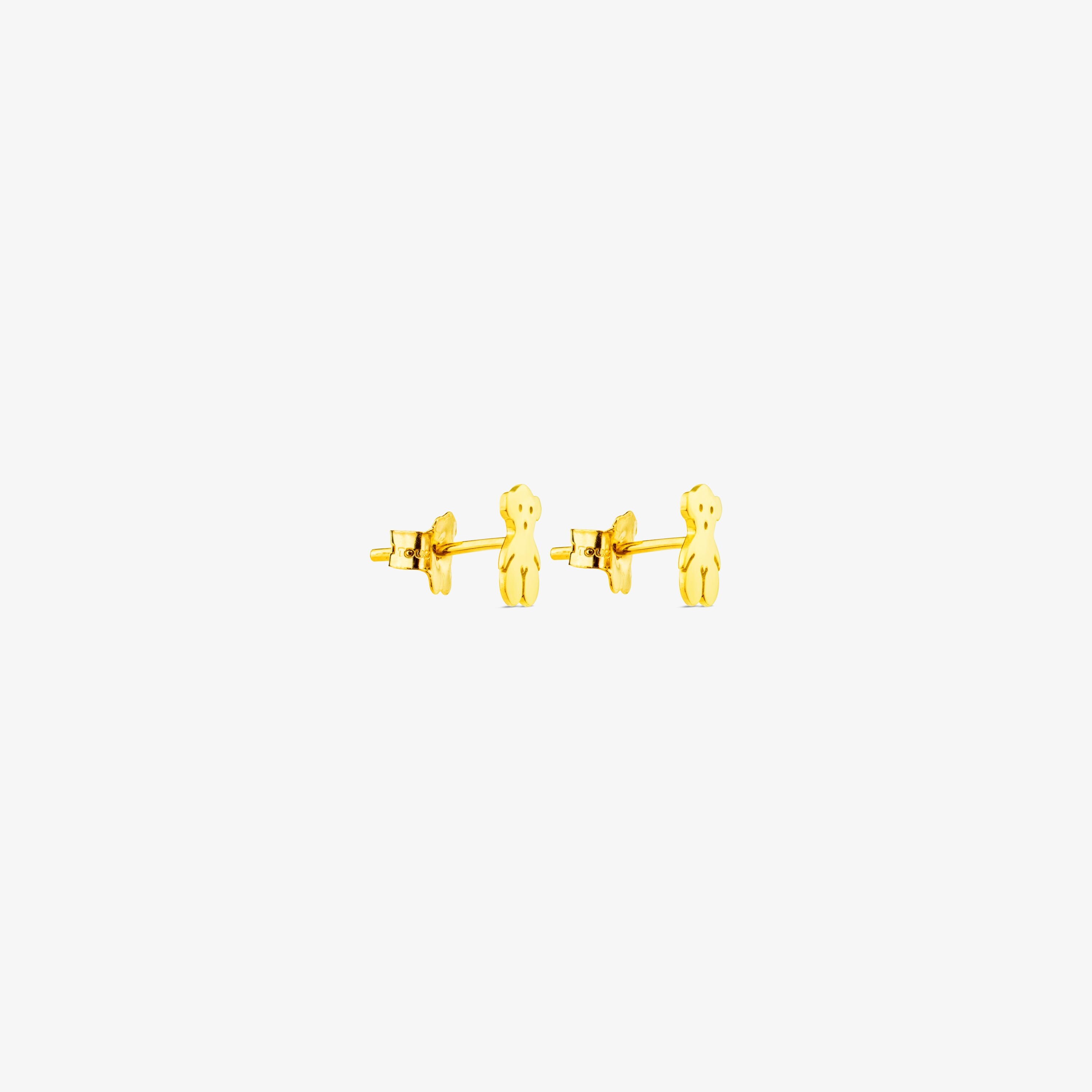 18K solid gold TOUS Bear Earrings Bear motif