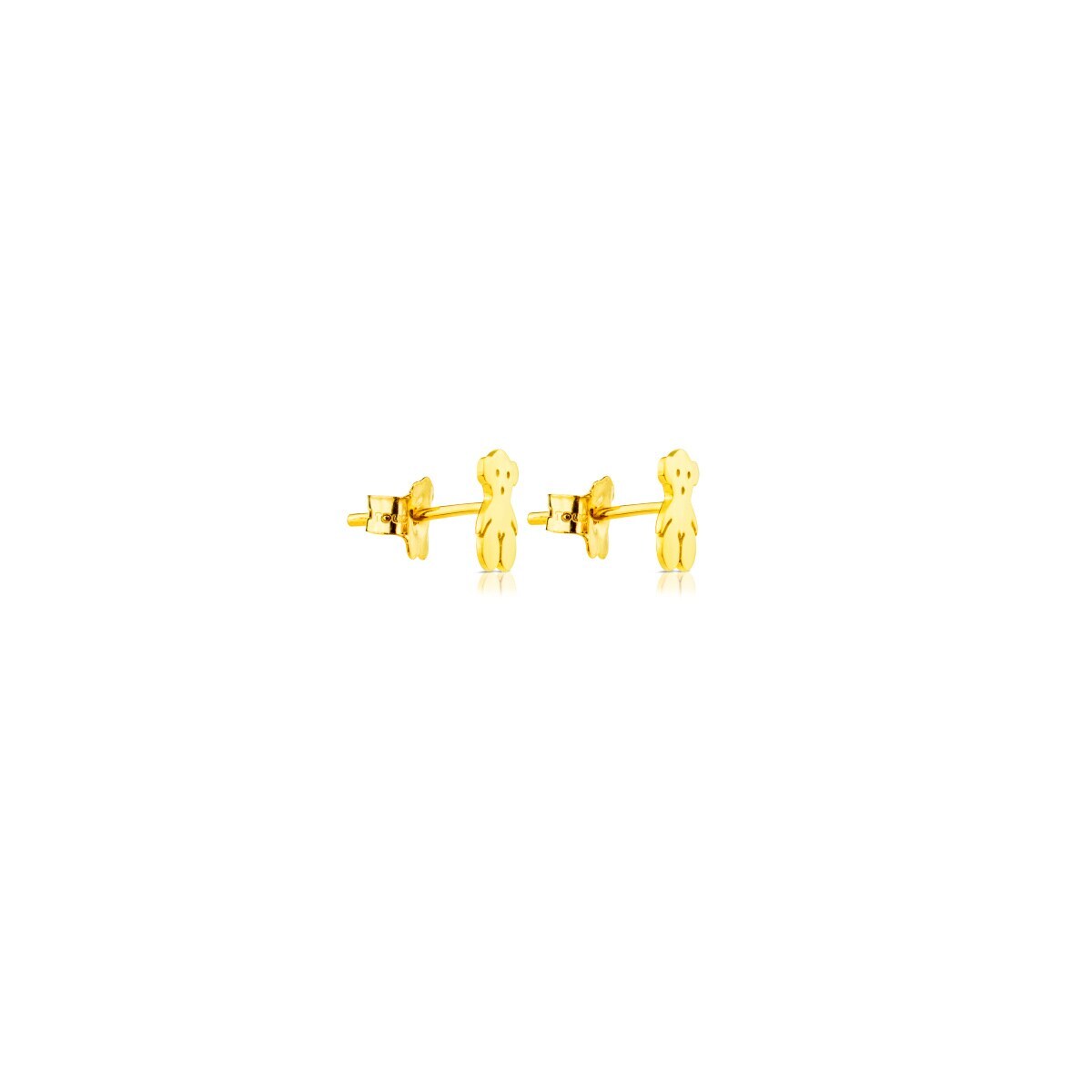 Gold TOUS Bear Earrings Bear motif