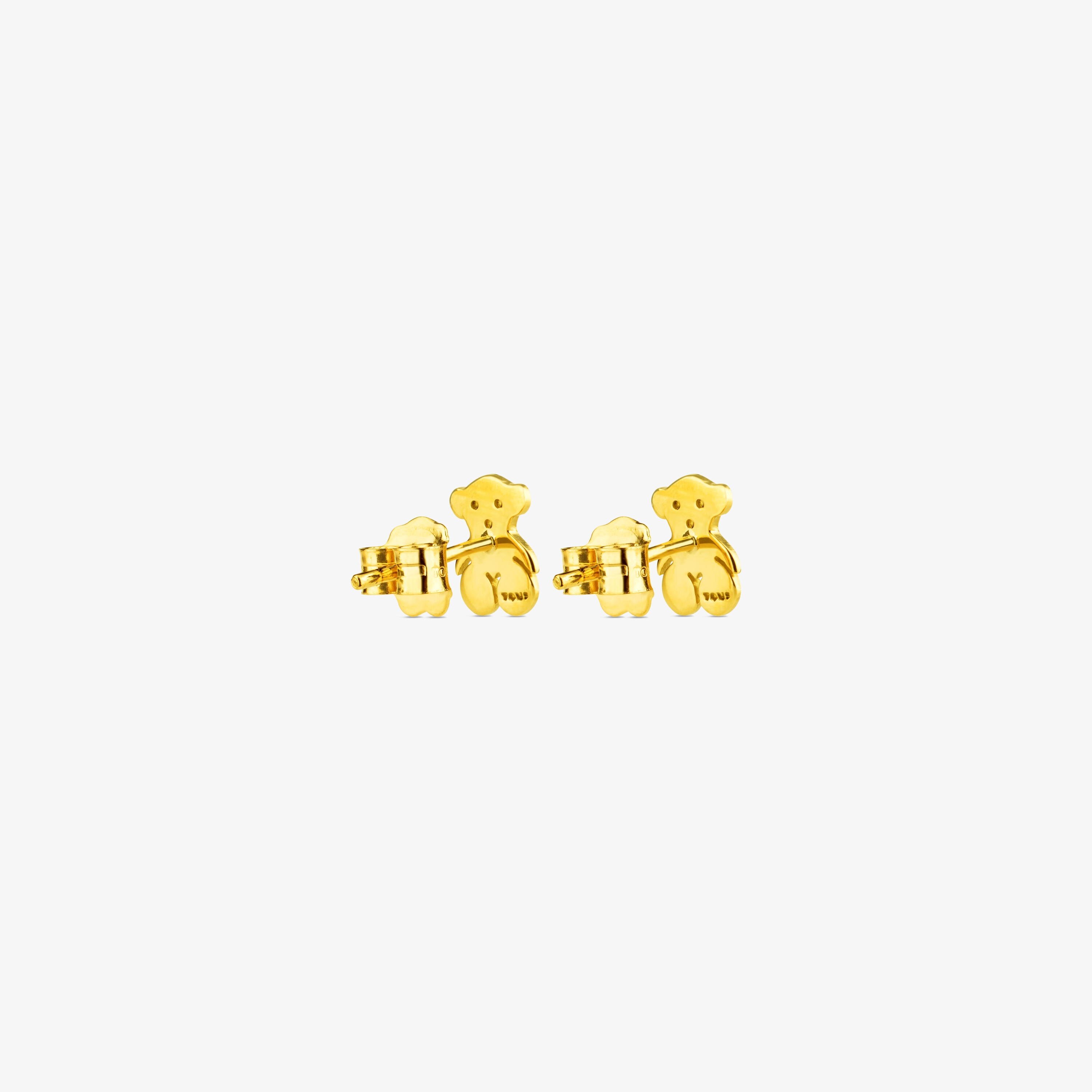 18K solid gold TOUS Bear Earrings Bear motif