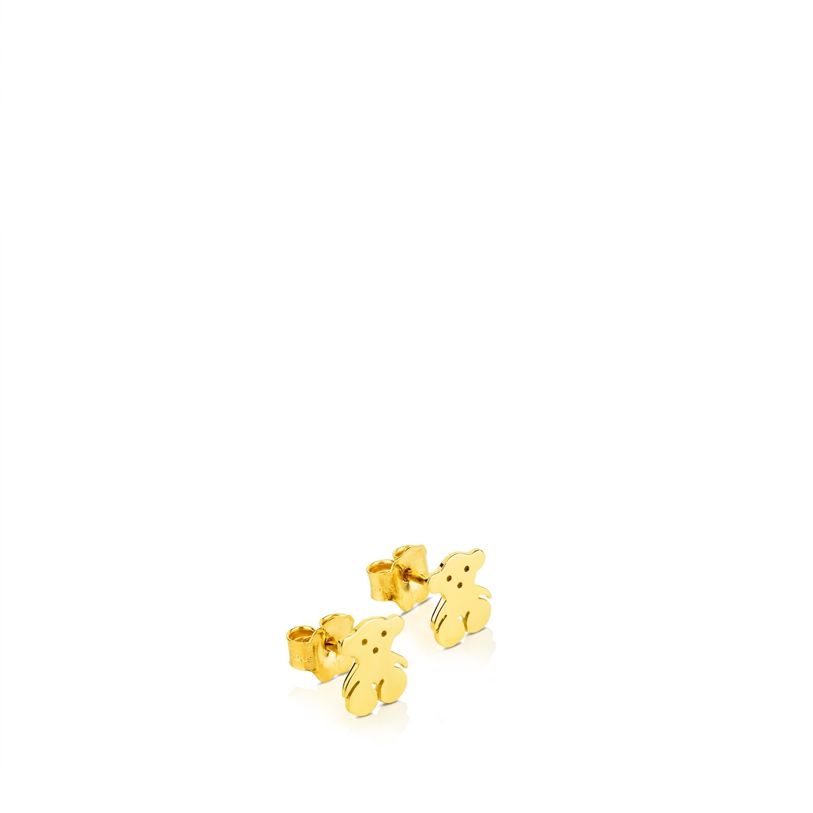 Gold TOUS Bear Earrings Bear motif