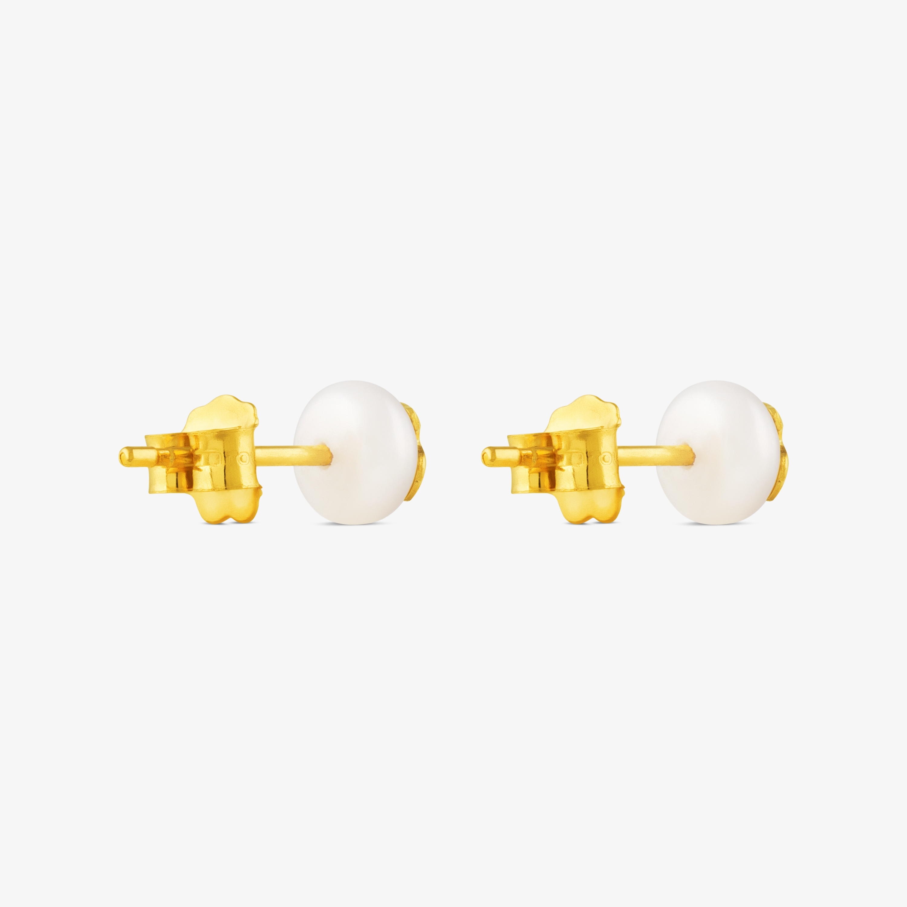 18K solid gold TOUS Bear Earrings with Pearls