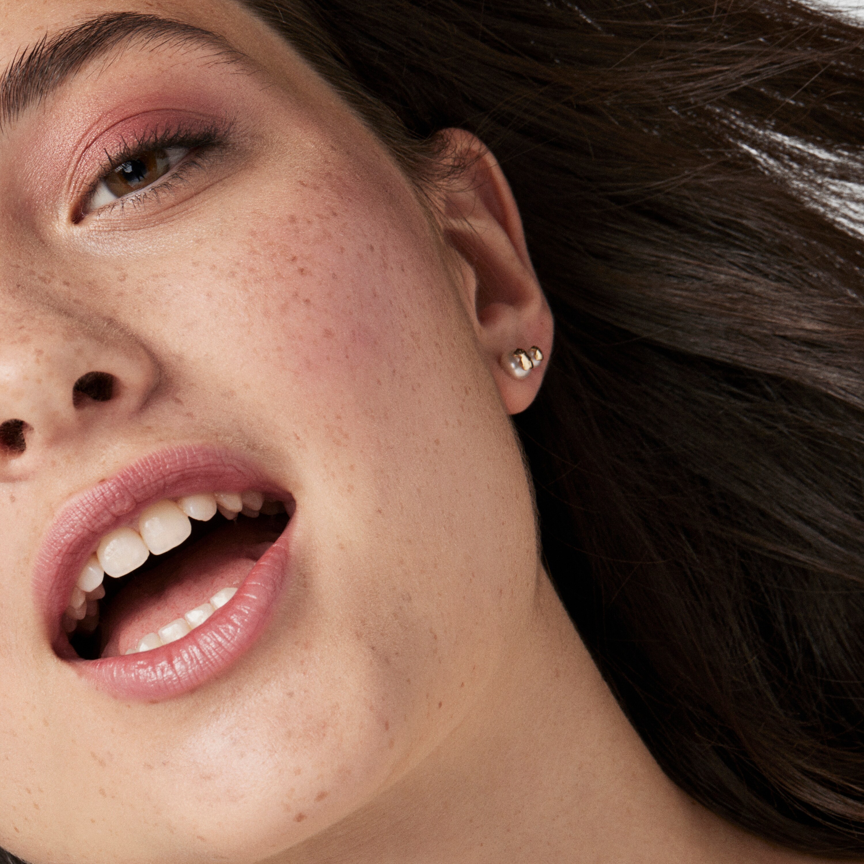 Gold TOUS Bear Earrings with Pearls