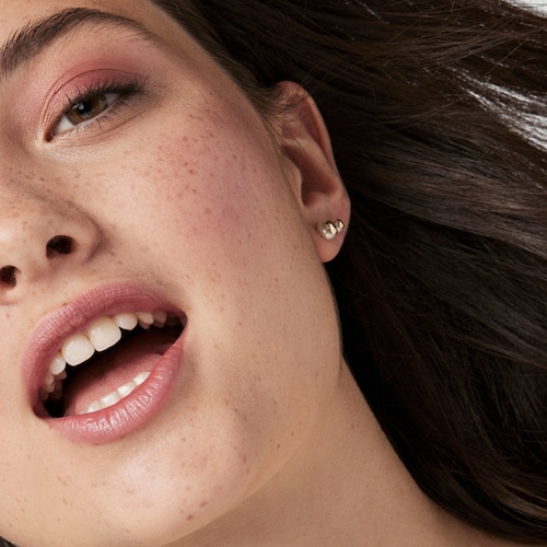 Gold TOUS Bear Earrings with Pearls
