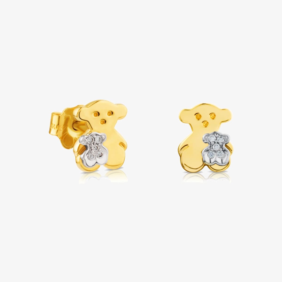Pendientes De Oro Con Diamantes Sweet Dolls