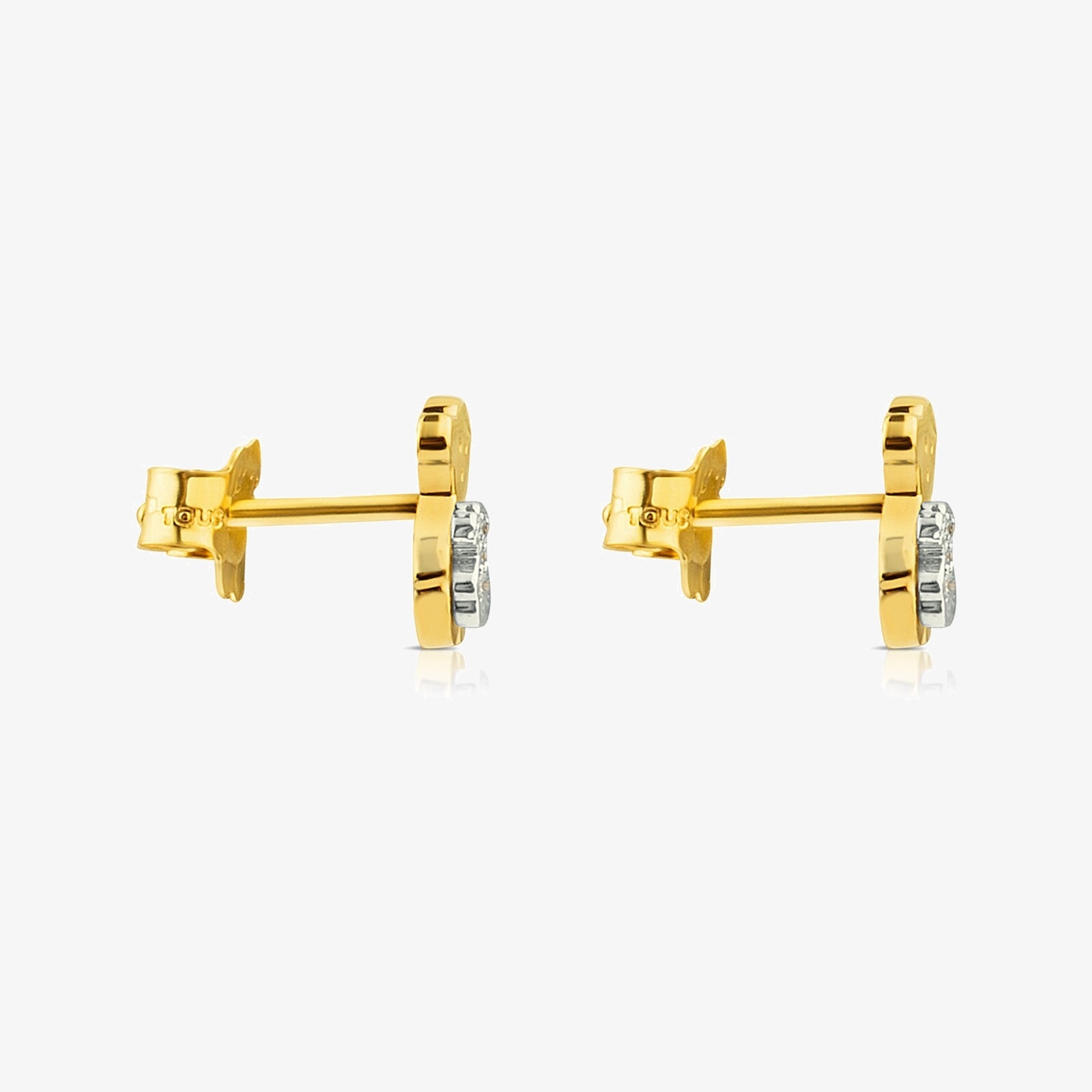 18K solid gold Sweet Dolls Earrings with Diamonds