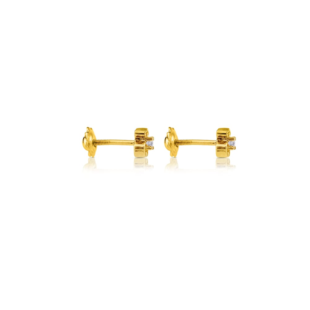 Gold Baby TOUS Earrings with Diamonds Gold Baby TOUS Earrings with Diamonds