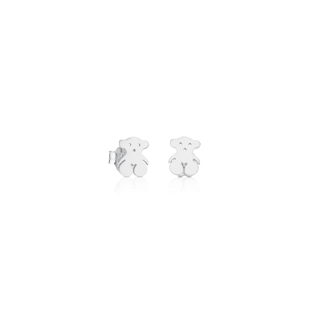 Silver TOUS Bear Earrings Bear motif image number 0