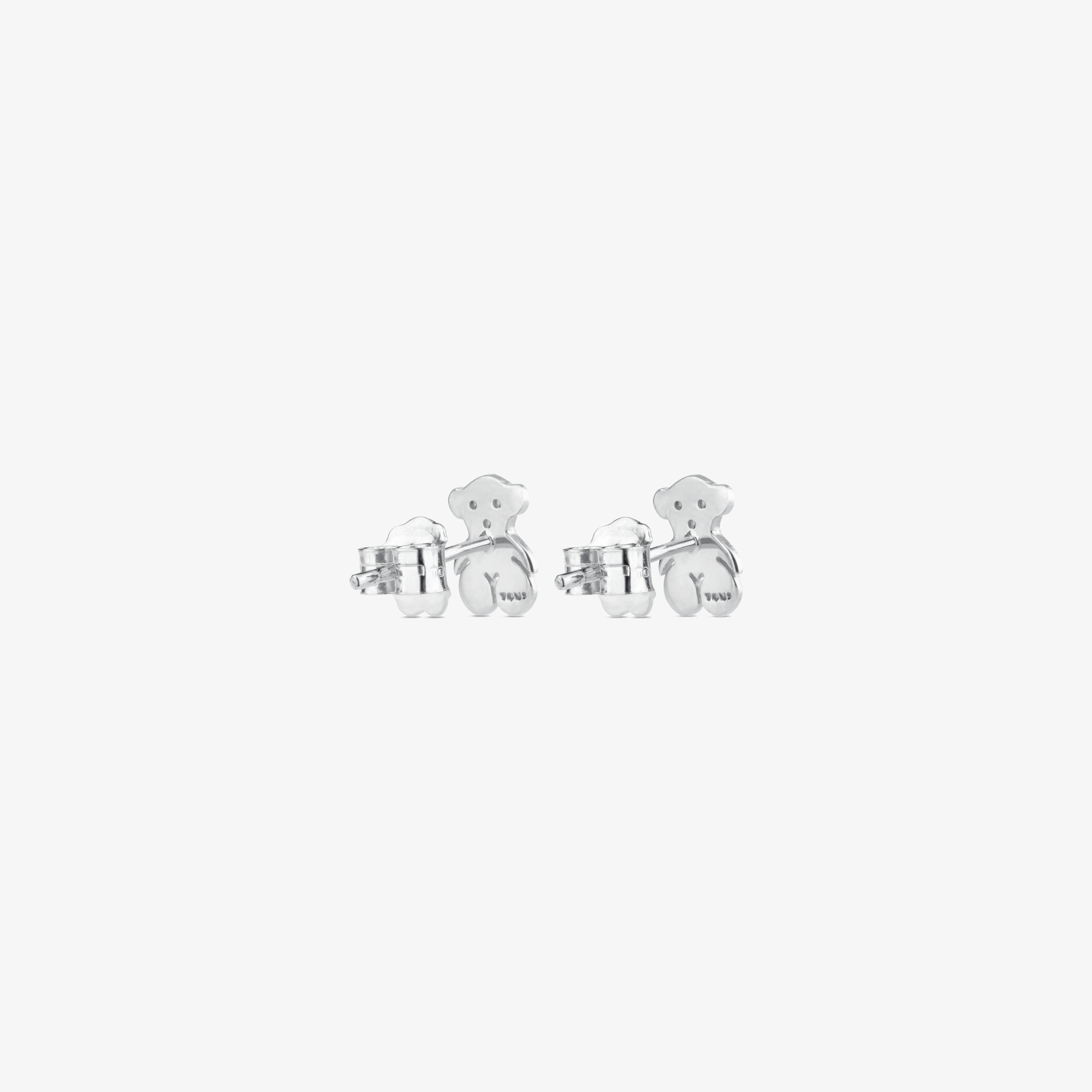 Silver TOUS Bear Earrings Bear motif