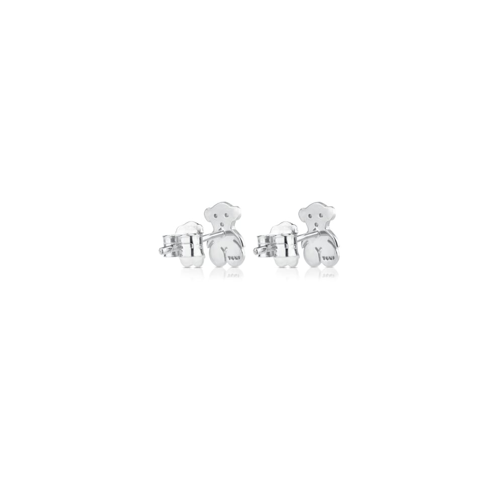Silver TOUS Bear Earrings Bear motif image number 2