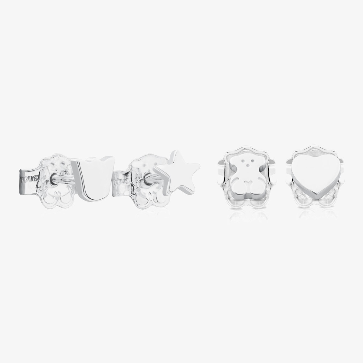 Tous - Pack De Pendientes De Plata Tous Basics - Plateado