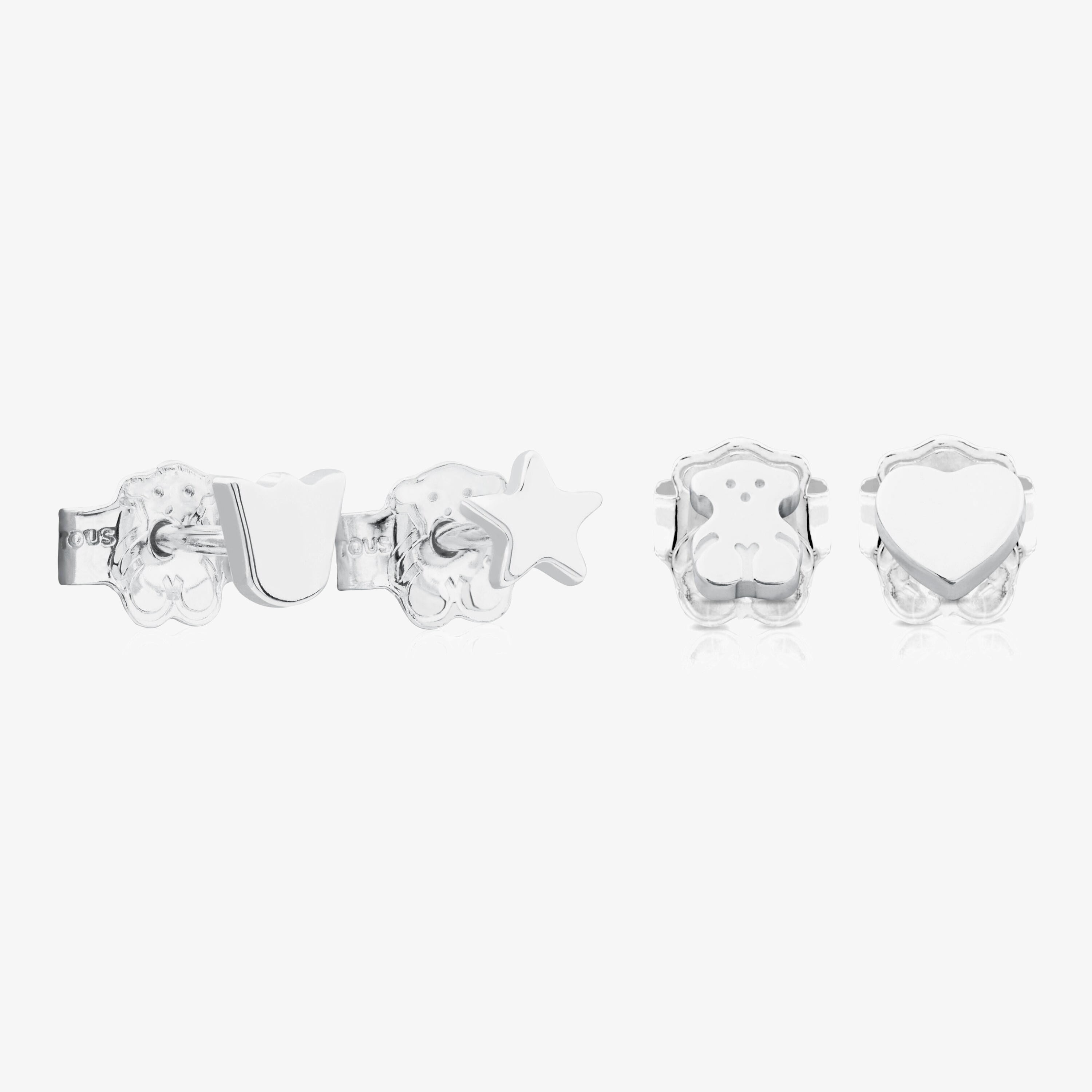 Silver TOUS Basics Earrings Pack