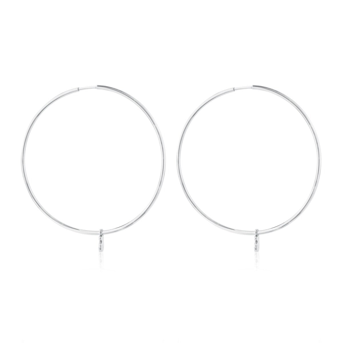Pendientes aro de plata 4cm TOUS Bear