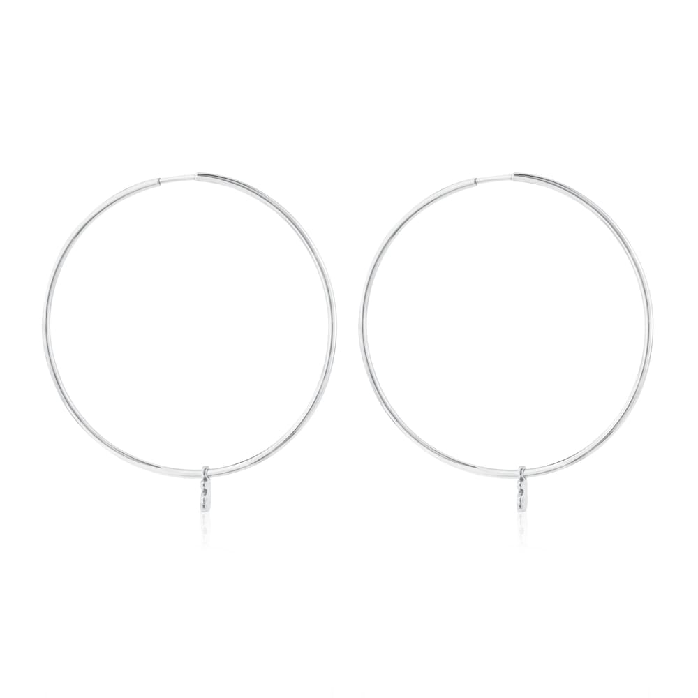 Pendientes aro de plata 4cm TOUS Bear image number 1