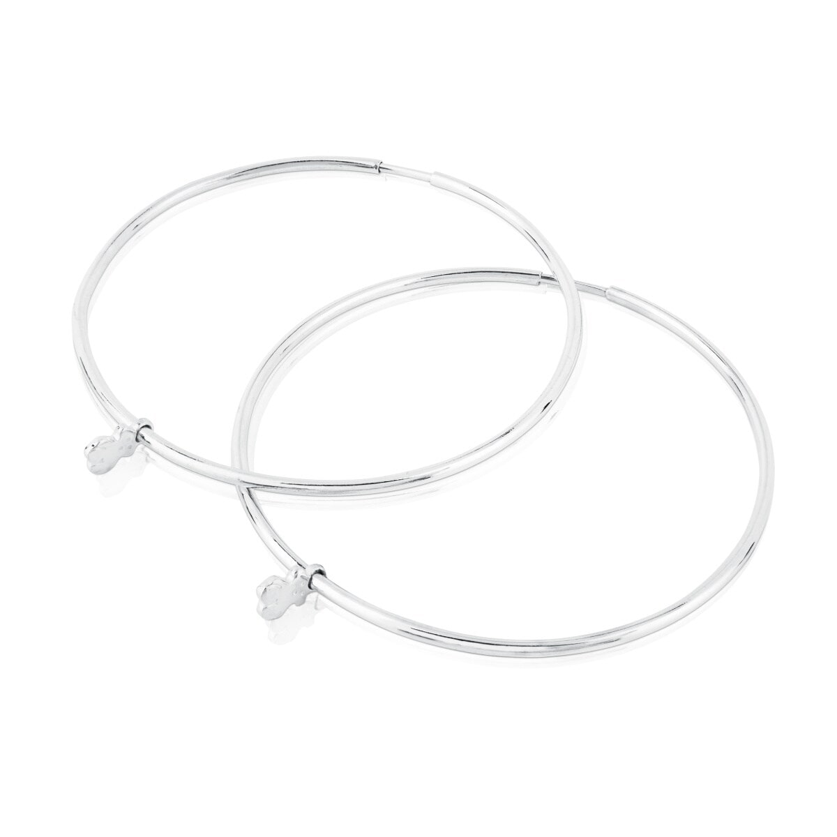 Pendientes aro de plata 4cm TOUS Bear