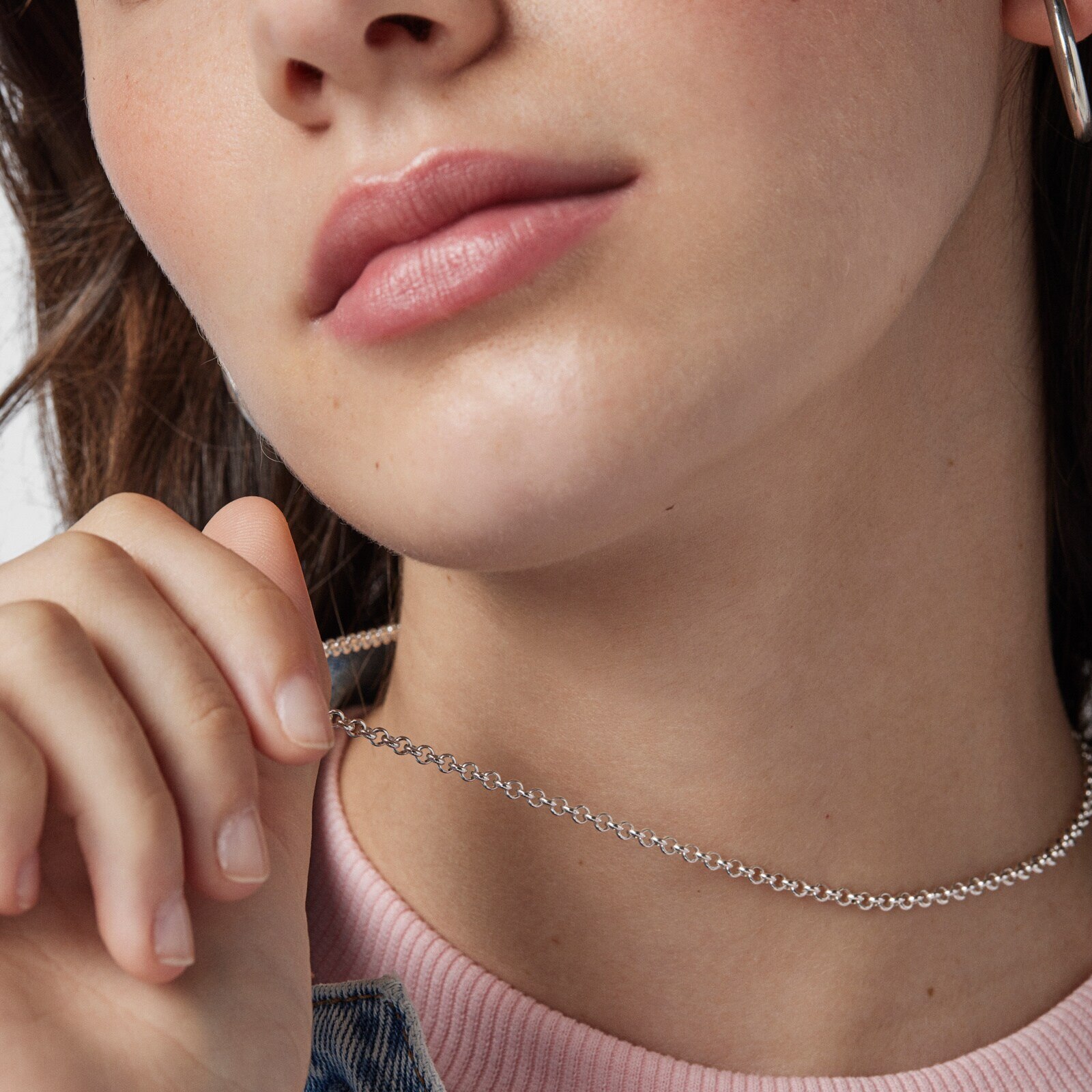 Silver Choker measuring 45 cm TOUS Chain