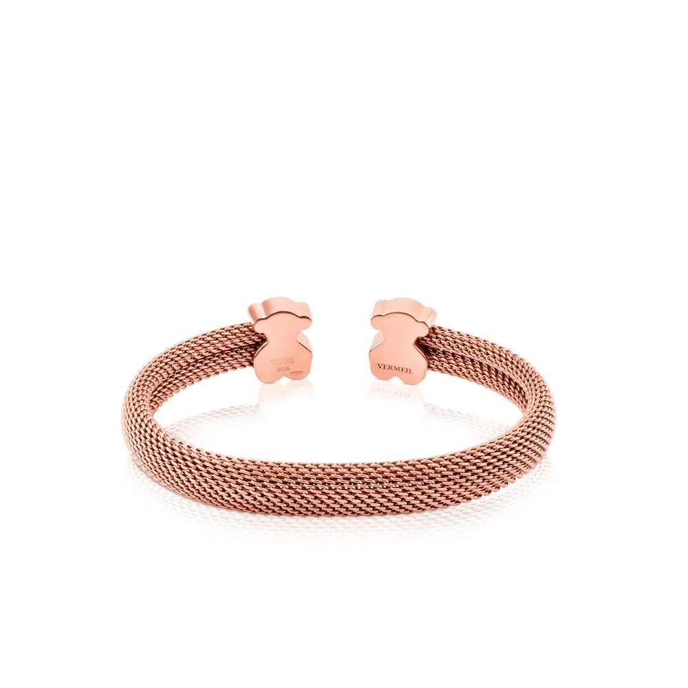 Tous Mesh - Bransoletka ze stali szlachetnej i r&oacute;żowego srebra Vermeil