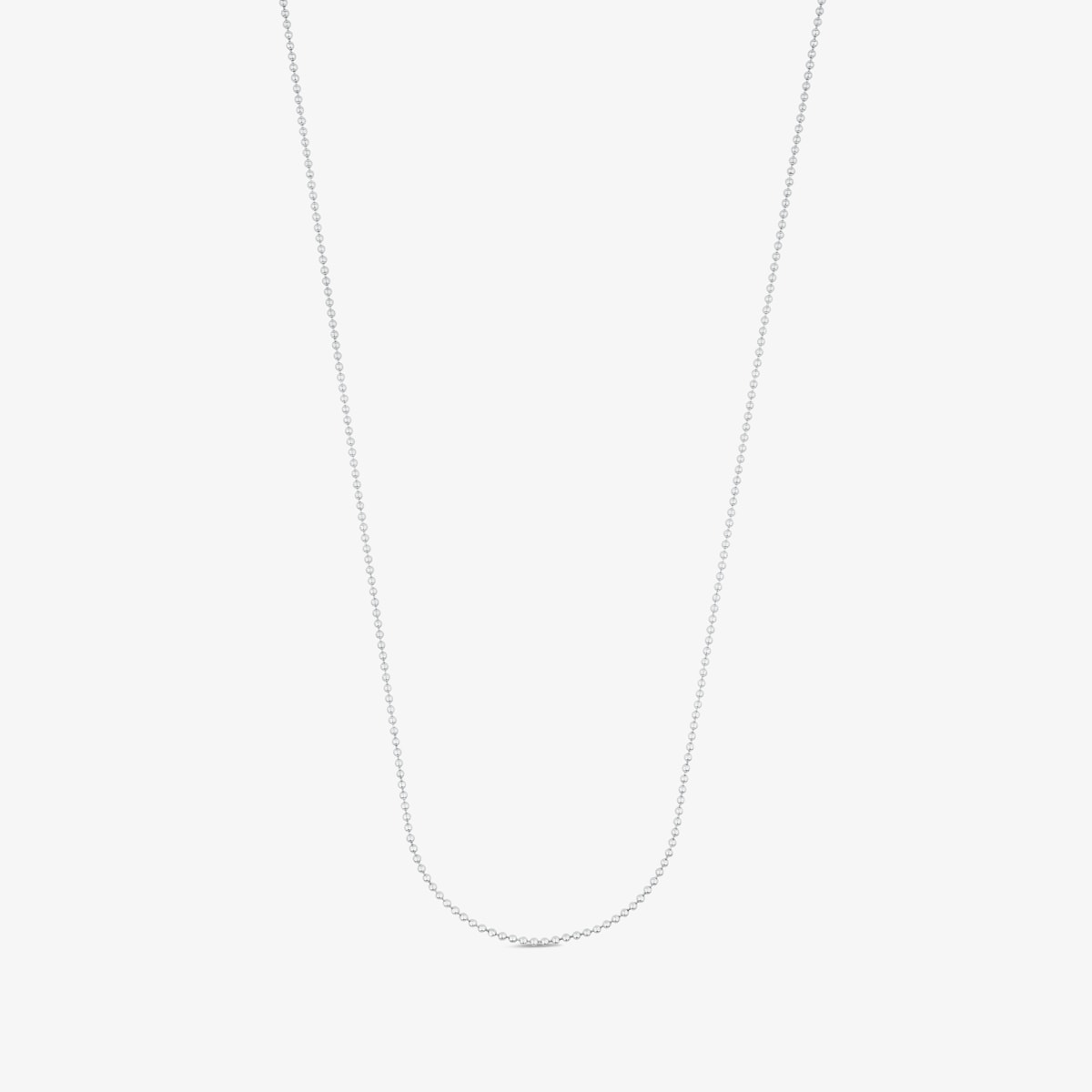 Gargantilla De Plata Con Bolas, 58 Cm Chain
