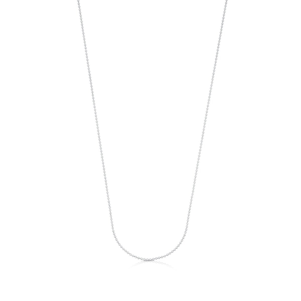 Gargantilla de plata con bolas, 58 cm Chain