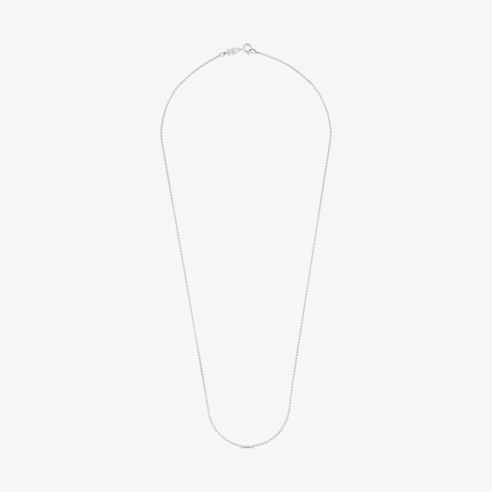 Gargantilla de plata con bolas, 58 cm Chain