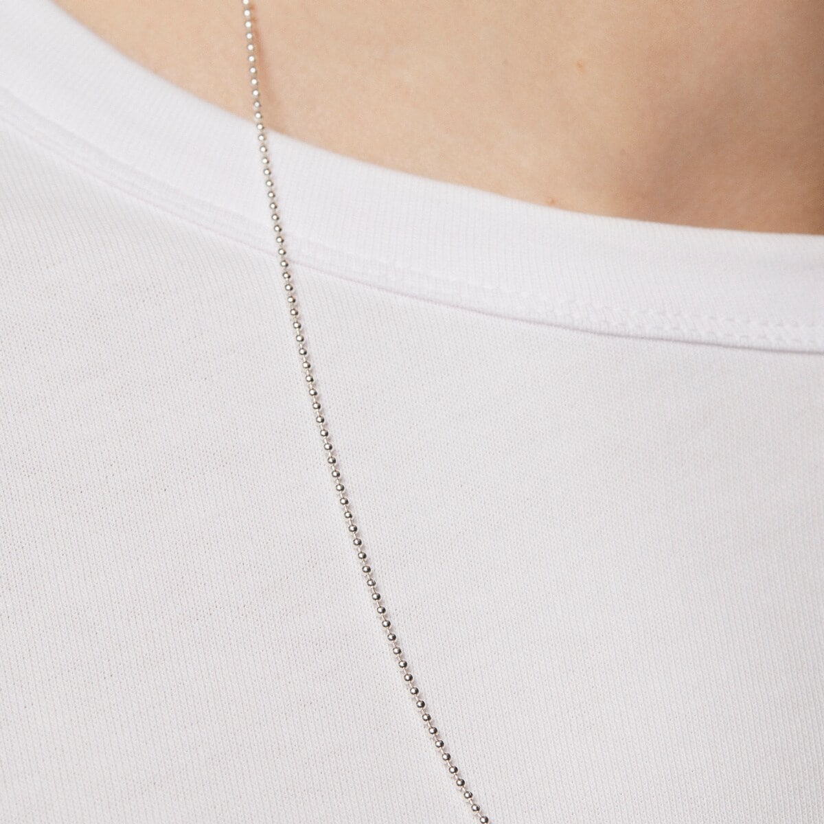 Gargantilla de plata con bolas, 58 cm Chain