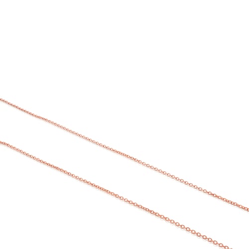 Corrente comprida TOUS Chain em Prata vermeil rosa, 85&nbsp;cm.