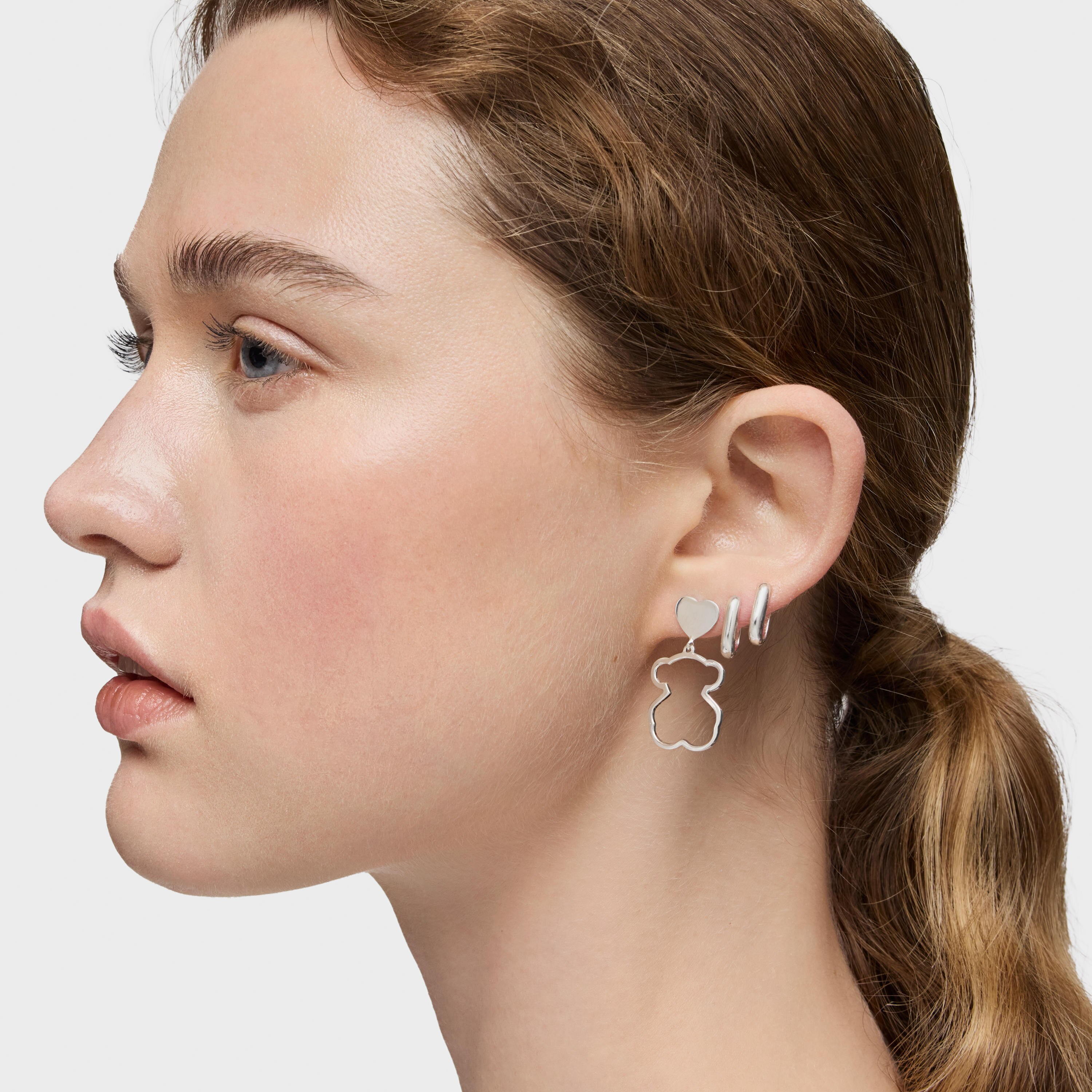 Silver New Silueta Earrings 