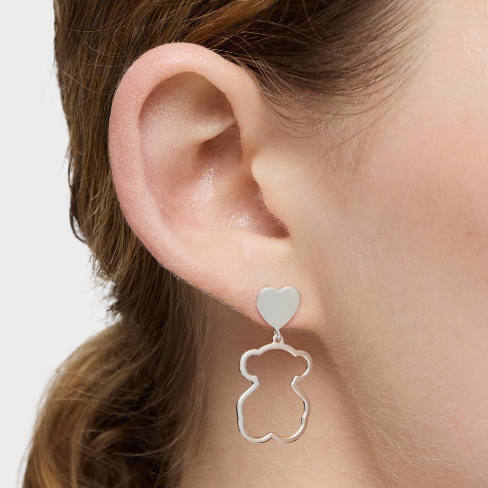 Pendientes de plata New Silueta image number 7