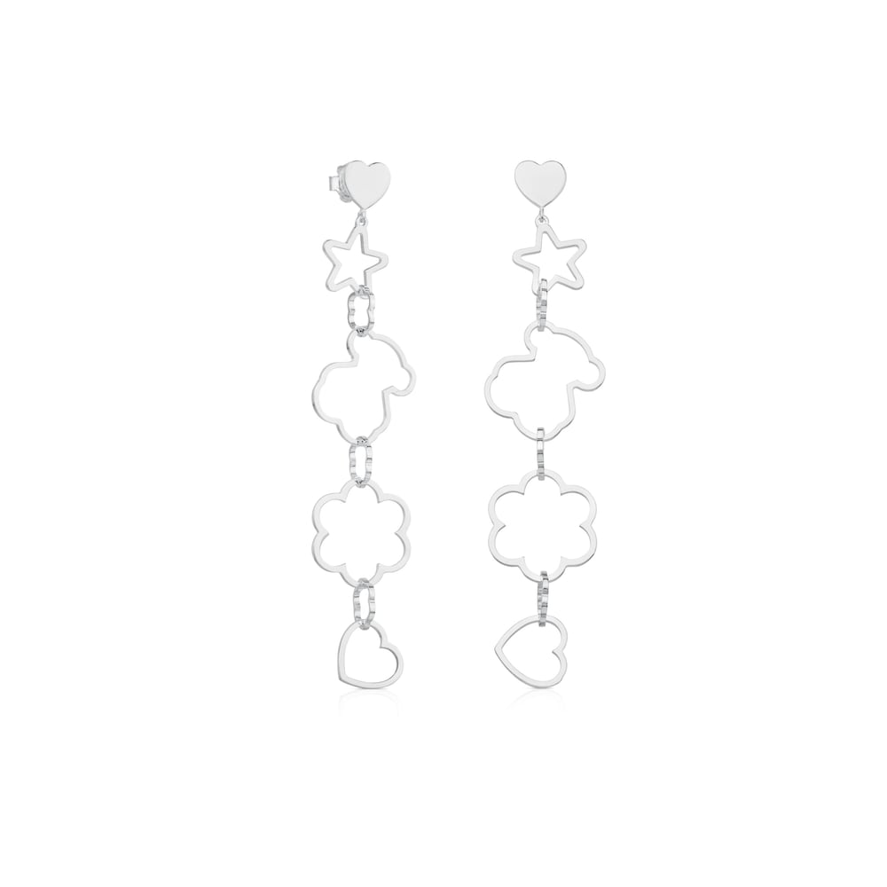 Pendientes New Silueta de Plata image number 0