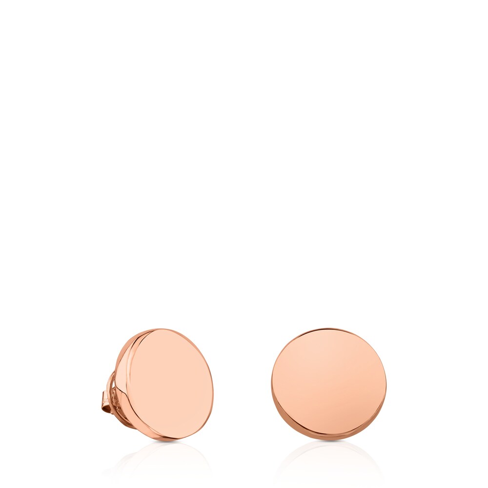 Aretes ATELIER 24/7 disco de Oro rosa