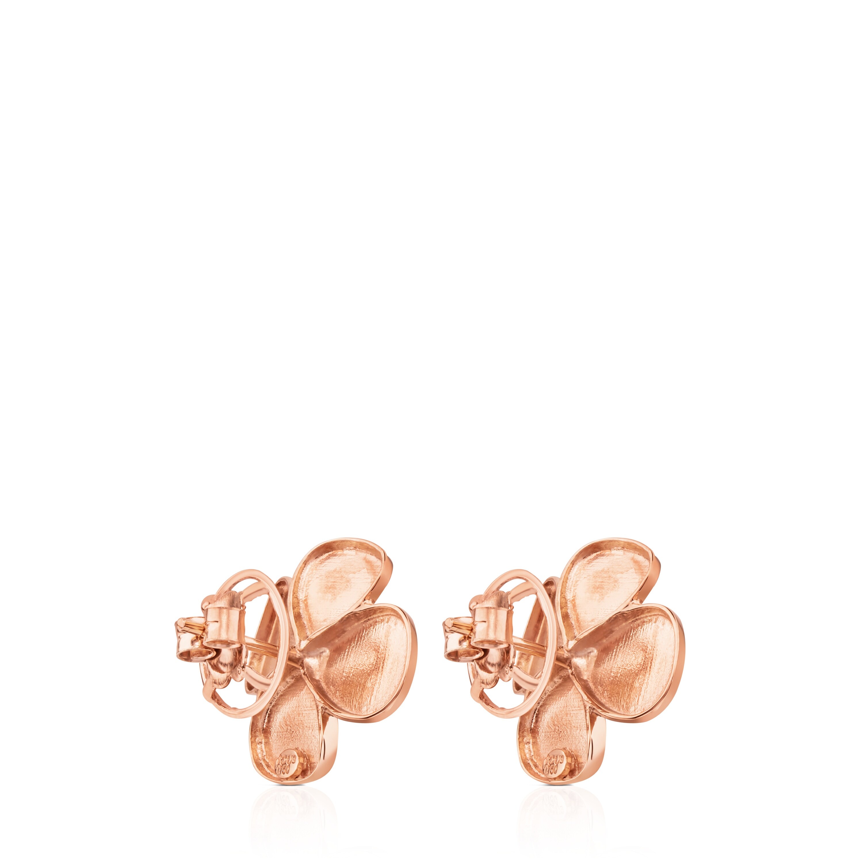 ATELIER Flor Earrings in rose Gold with Rhodolites
