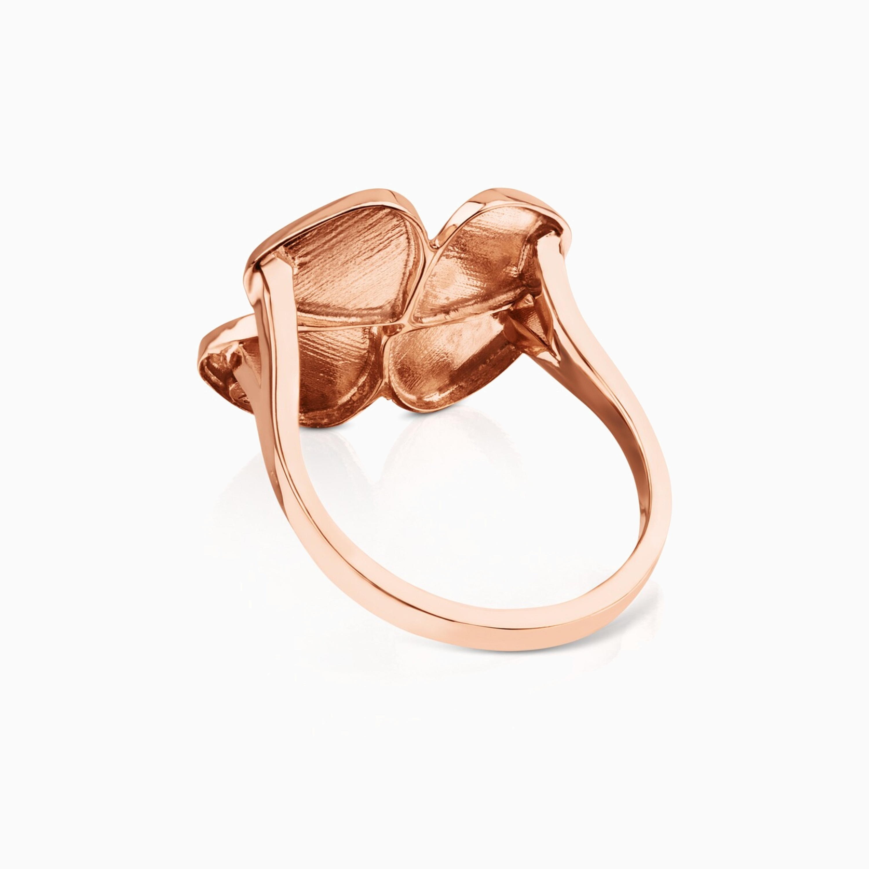 ATELIER Flor Ring in rose Gold with Rhodolites