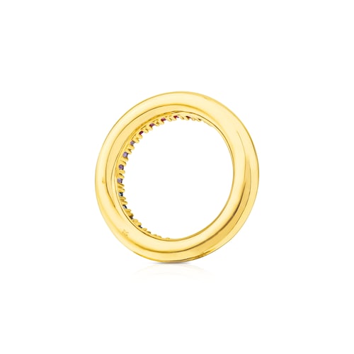 Gold Lio Ring with Gemstones