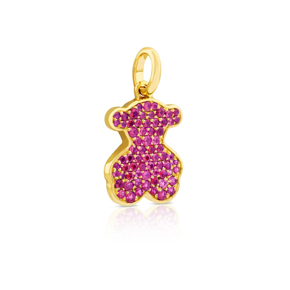 Gold Icon Pendant with Ruby