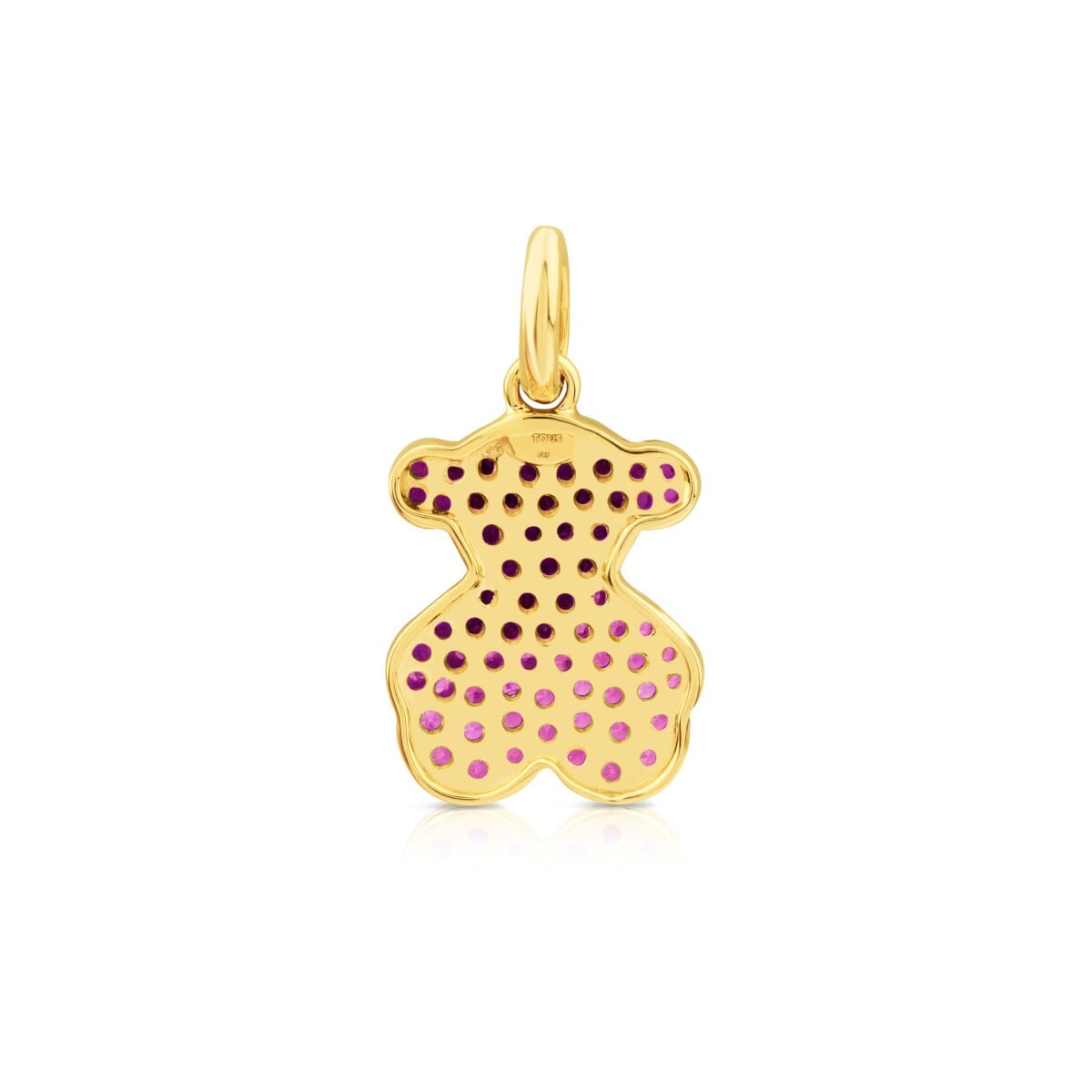 Gold Icon Pendant with Ruby