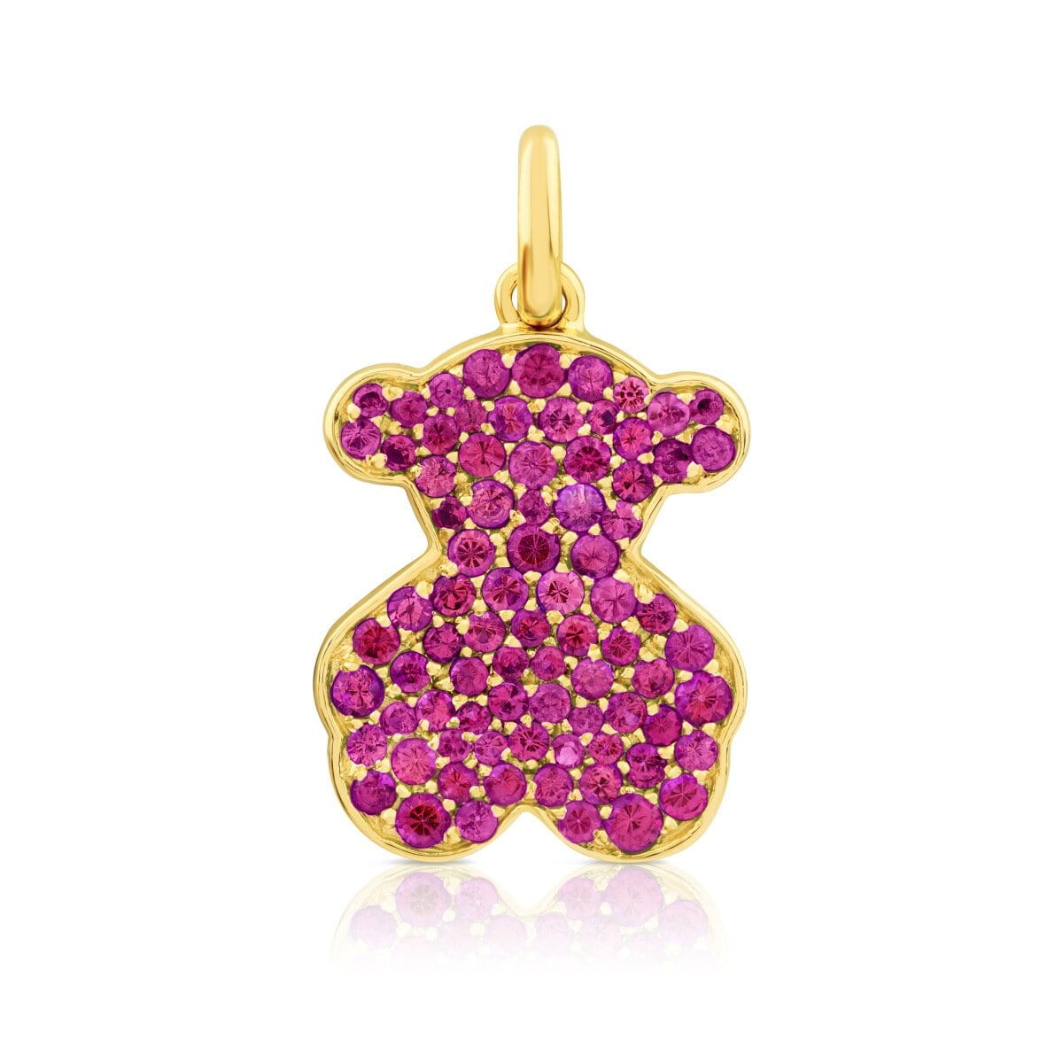Gold Icon Pendant with Ruby
