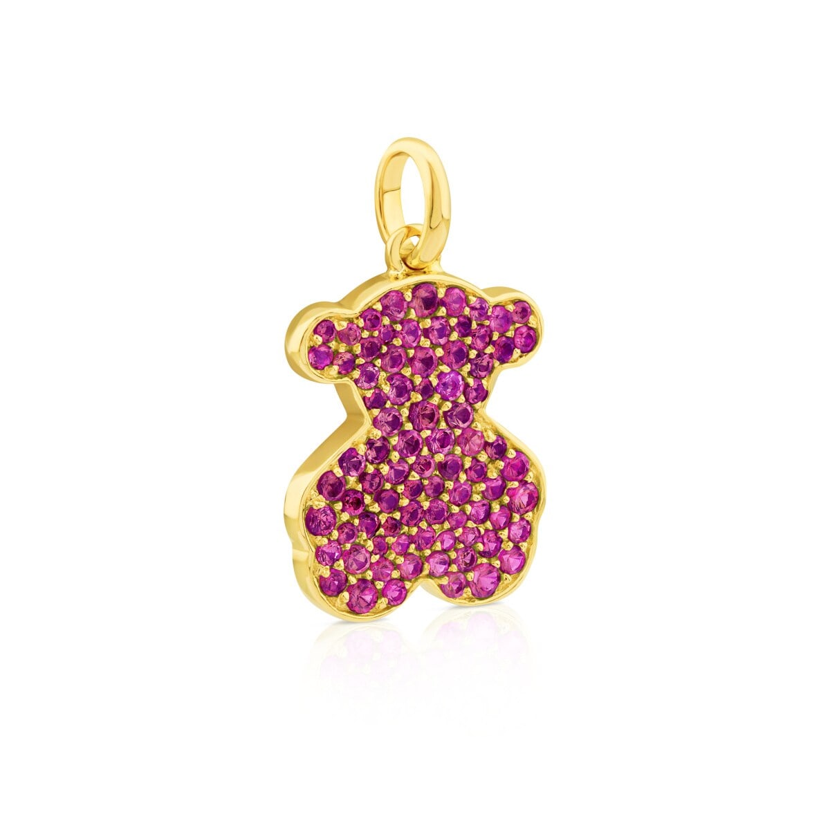 Gold Icon Pendant with Ruby