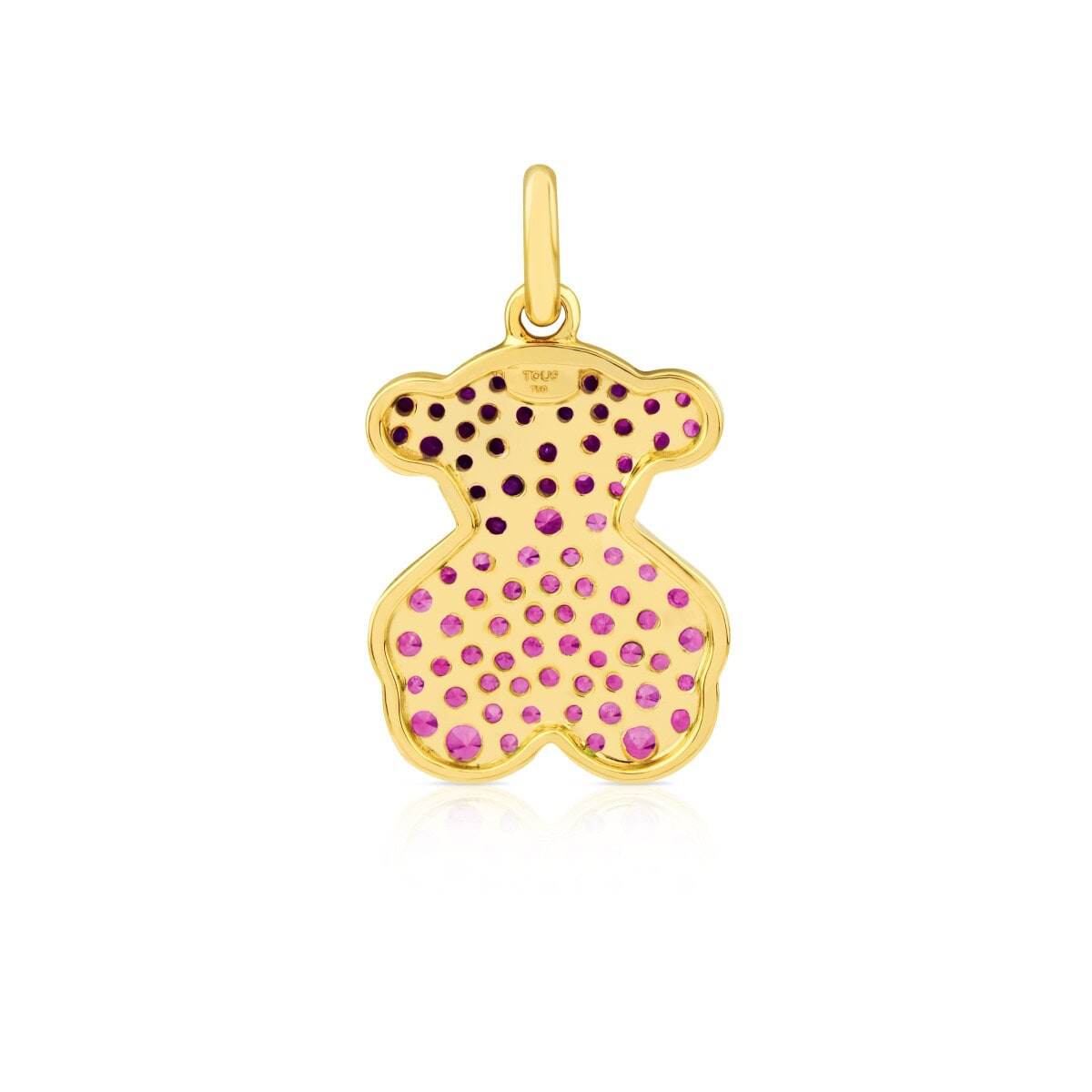 Gold Icon Pendant with Ruby