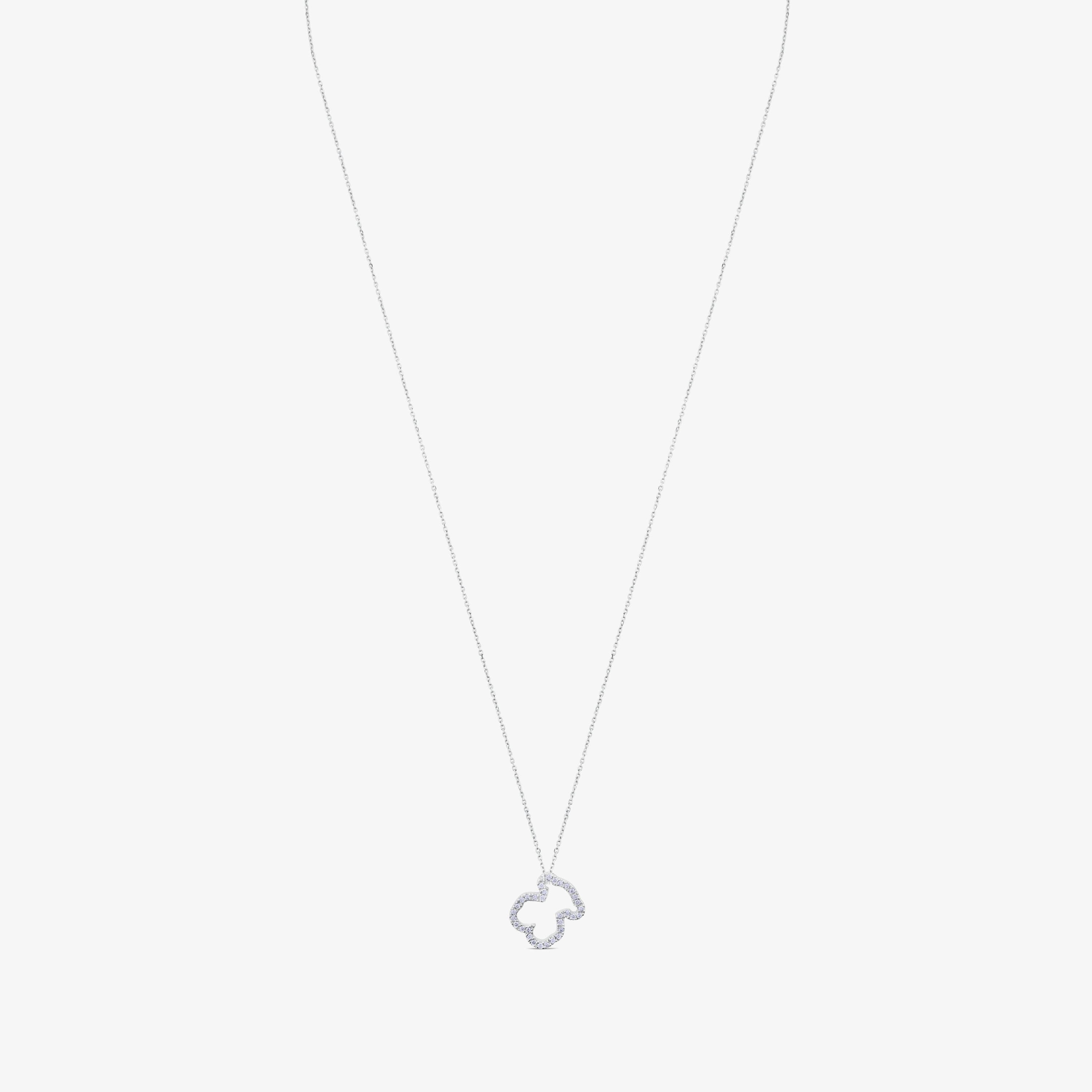 18K white gold TOUS Icon Gems Necklace with Diamonds 1,15cm. Bear motif