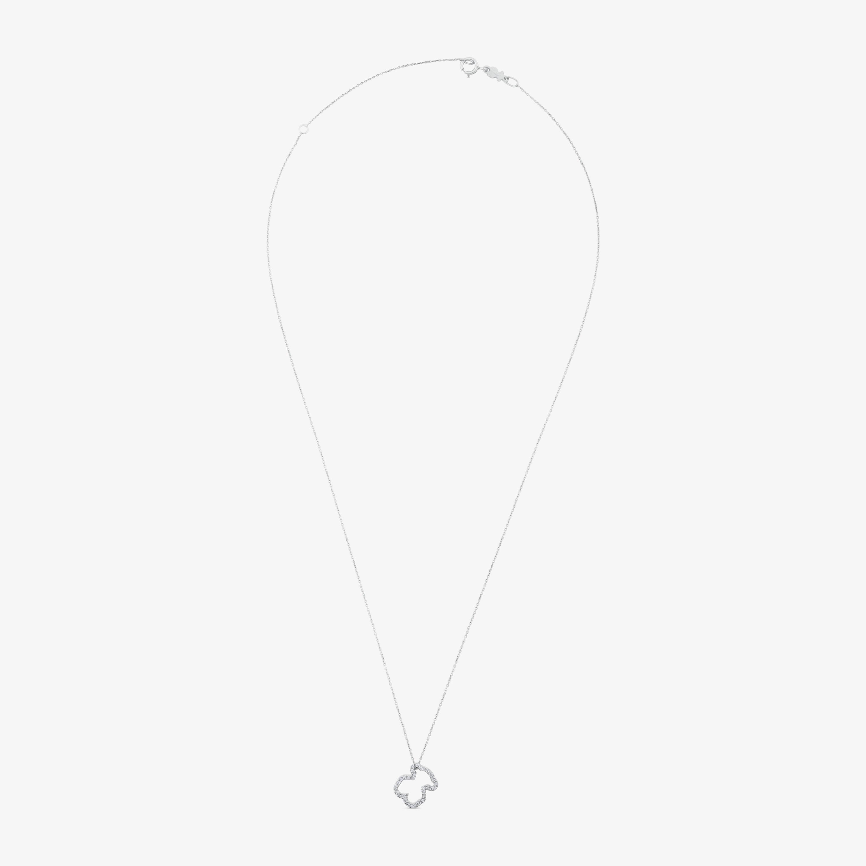 18K white gold TOUS Icon Gems Necklace with Diamonds 1,15cm. Bear motif