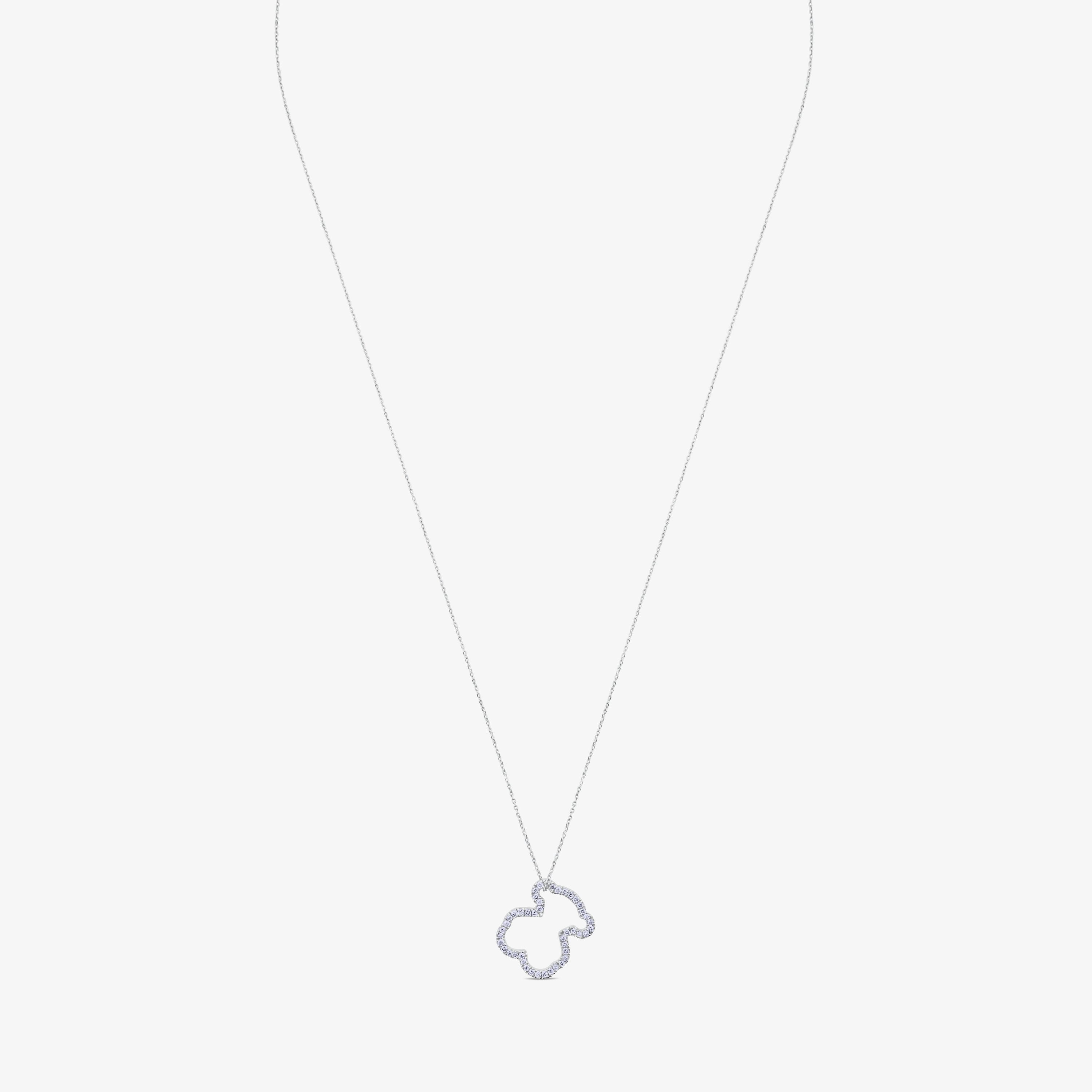 18K white gold TOUS Icon Gems Necklace with Diamonds 1,6cm. Bear motif