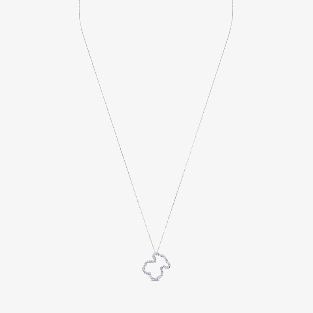 Naszyjnik Tous Icon Gems z białego złota z diamentami