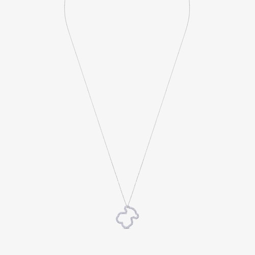 Collar Icon Gems de Oro blanco con Diamantes